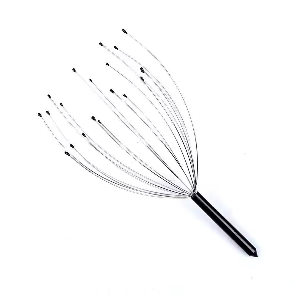Custom Logo Stainless Steel Manual Head Scalp Massager for Stress Relief Relaxing Scalp Scratcher for Gentle Hair Stimulation
