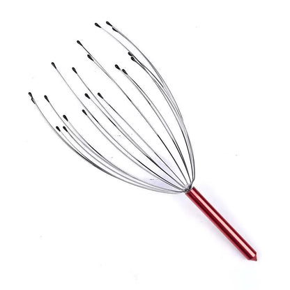 Custom Logo Stainless Steel Manual Head Scalp Massager for Stress Relief Relaxing Scalp Scratcher for Gentle Hair Stimulation