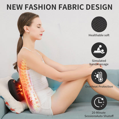 Back Massager with Heat Shiatsu Neck Massager for Relax Muscles