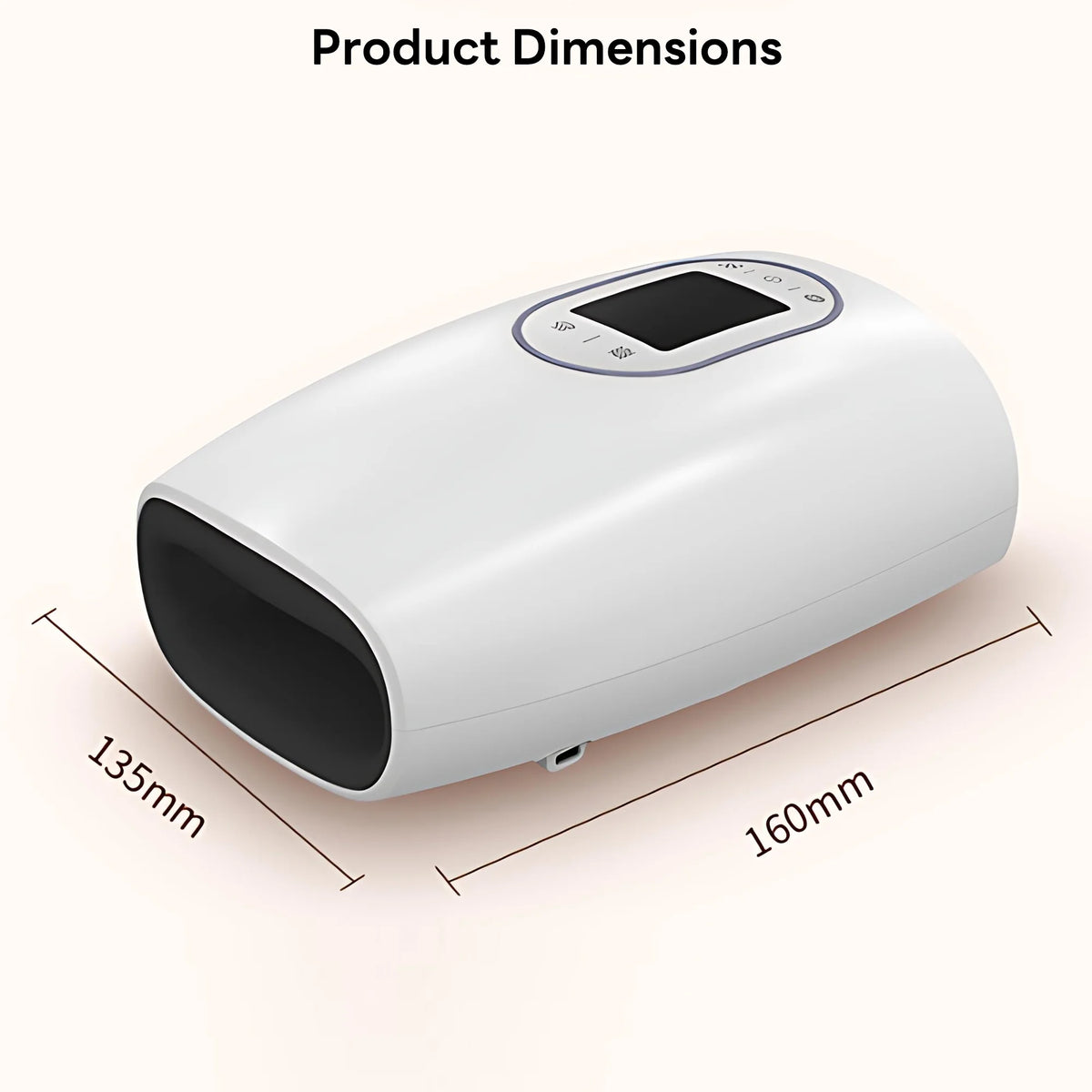 Cordless Hand Massager with Heat, Full-Hand Air Compression & Multiple Massage Nodes for Daily Relaxation, Deal Gift