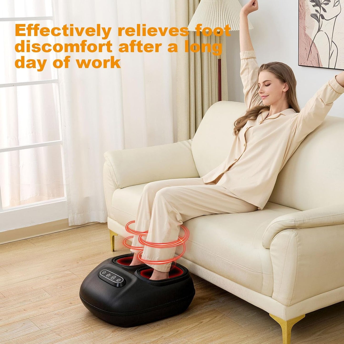 Shiatsu Foot Massager with Heat and Compression