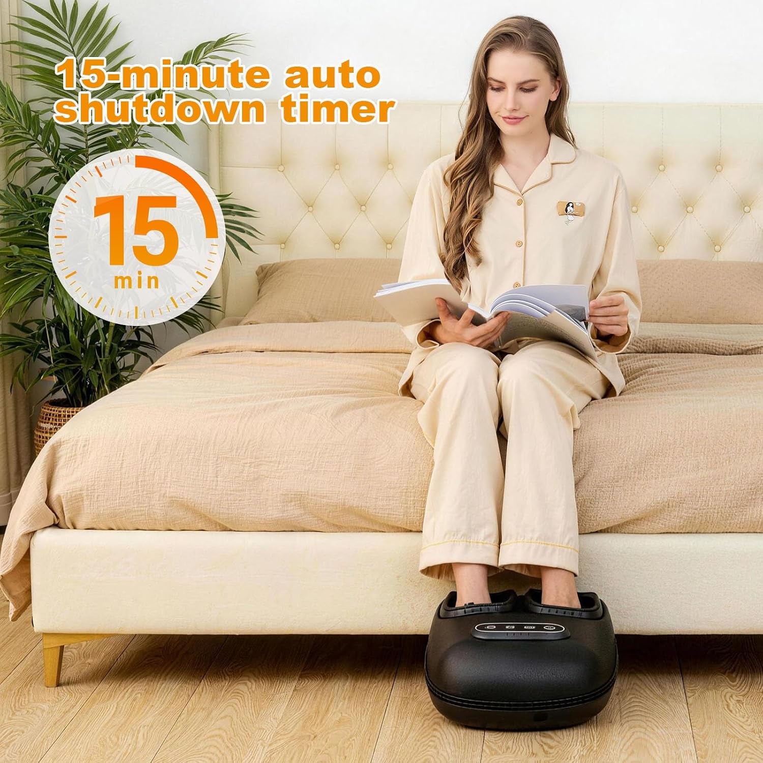Shiatsu Foot Massager with Heat and Compression