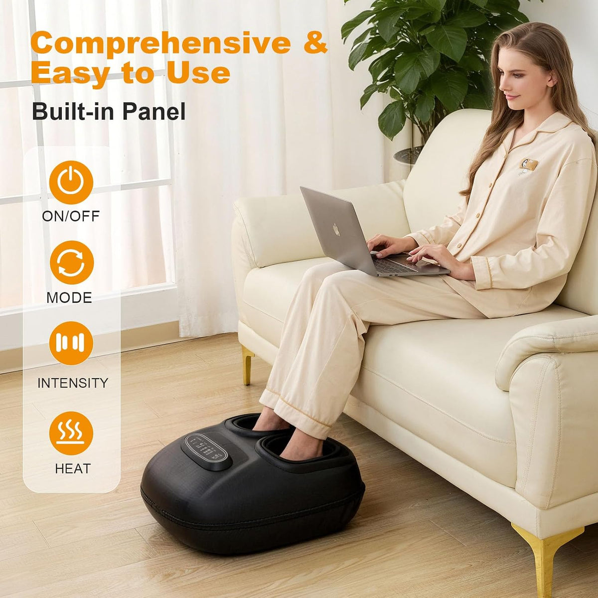 Shiatsu Foot Massager with Heat and Compression