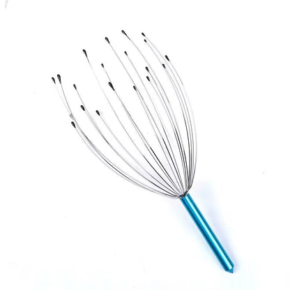 Custom Logo Stainless Steel Manual Head Scalp Massager for Stress Relief Relaxing Scalp Scratcher for Gentle Hair Stimulation